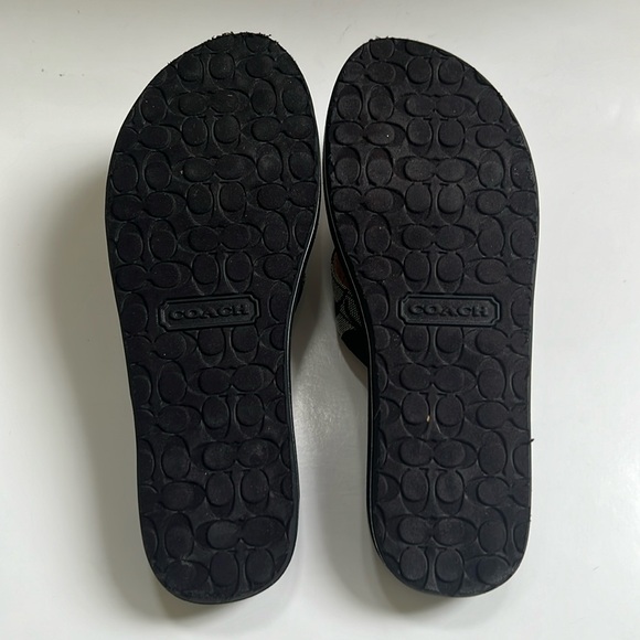 Coach Black w/Signature C Pattern Sandals; size 5.5 - Picture 5 of 5